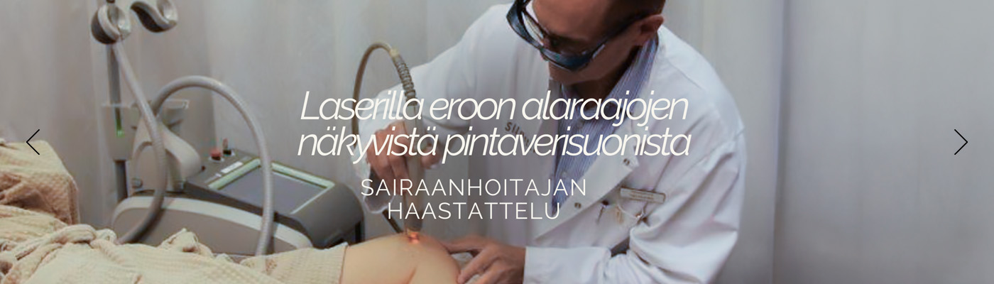 Laserilla eroon alaraajojen nkyvist pintaverisuonista